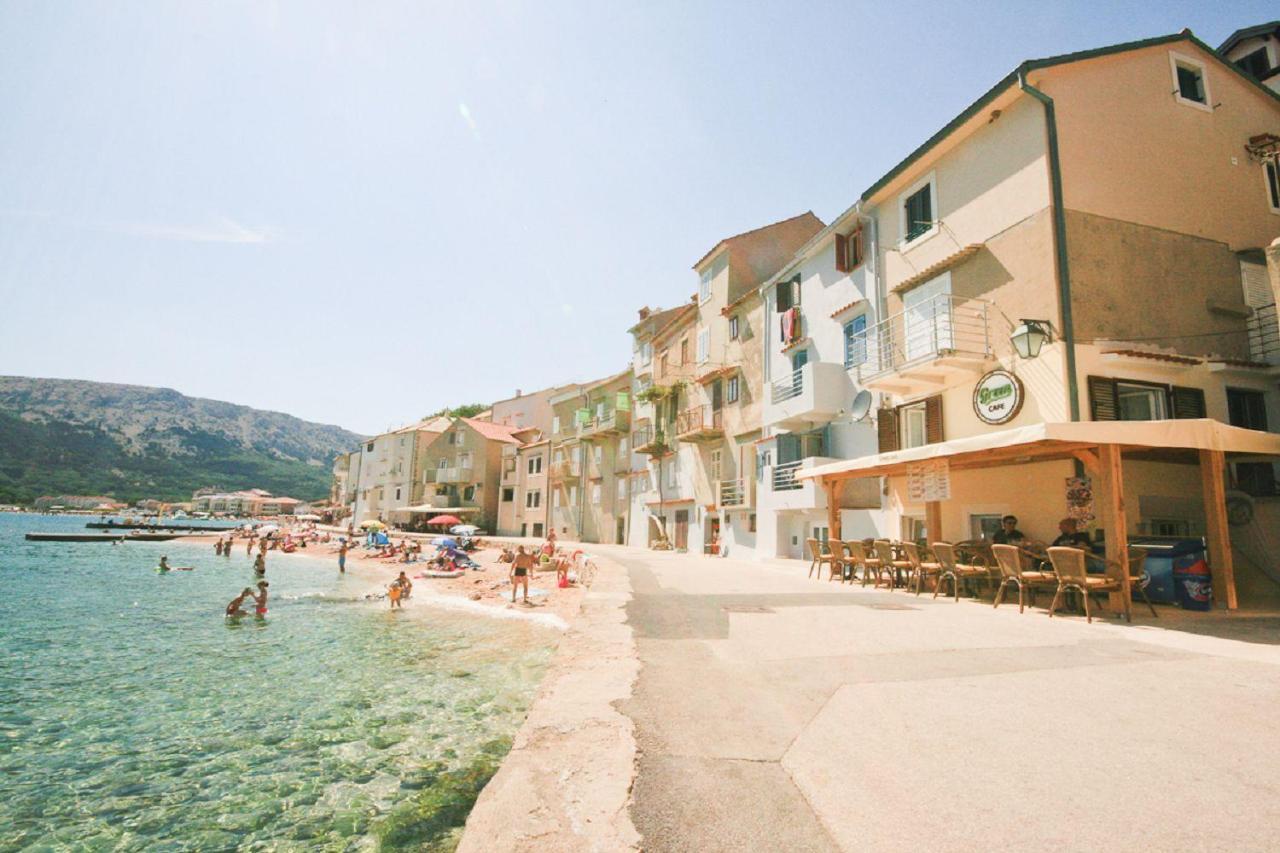 Erste Reihe Zum Meer Baška Exteriör bild